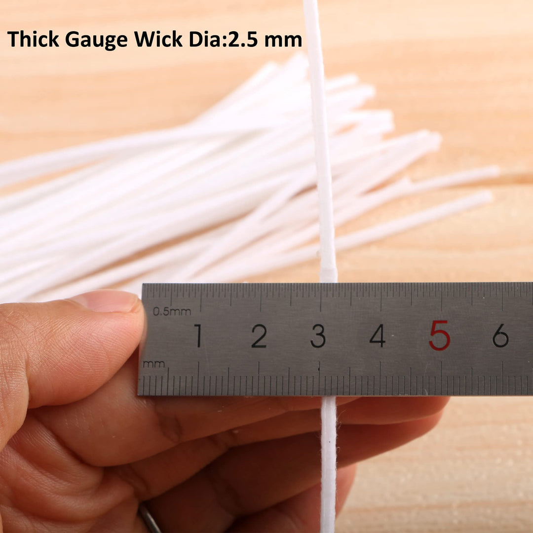 100 Piece 10 inch Candle Wicks-Pre-Waxed-Candle Wicks for Candle Making.