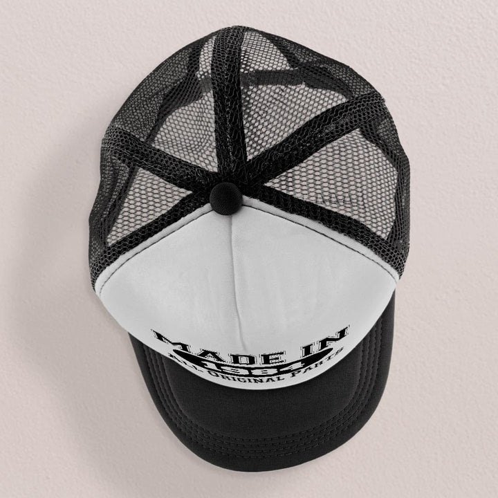 40th Birthday Gifts for All Made In 1984 All Original Parts Turning 40 Birthday Party Trucker Hat Black