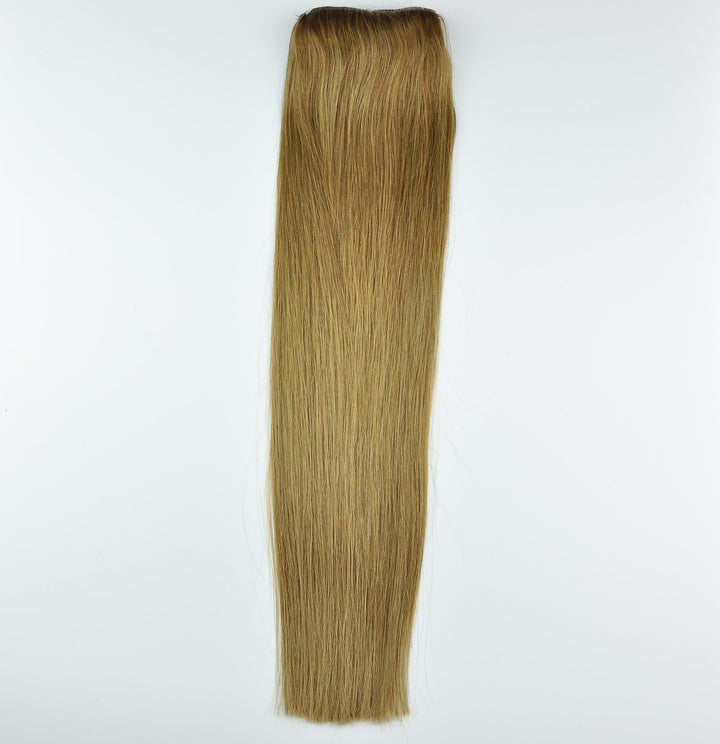 Tressmatch 16 18 Remy (Remi) Human Hair Clip In Extensions Light Brown (Color #8) 9 Pieces (Pcs) Full Head Set [Set Weight: 4.2oz/120grams]