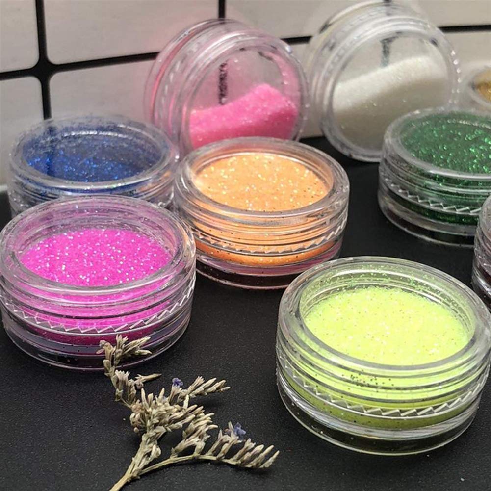AKOAK 50 Pcs Portable 5g Plastic Transparent Vial Cosmetic Empty Bottle, Eye Shadow Lipstick Container