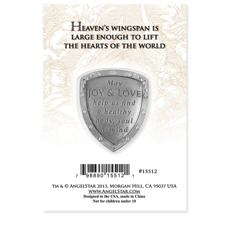 Angelstar 15512 Archangel Pocket Shield Token, 1-1/4 by 1-Inch, Raphael