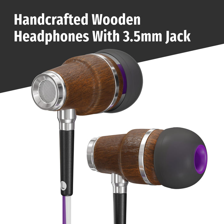 Wired Earbuds with Microphone - 90% Noise Cancelling Earbuds Wired for Computer, Laptop &amp; Phone - Corded In-Ear Headphones, Plug In Earphones with Mic, Ear Buds with Wire (3.5mm Aux Jack)