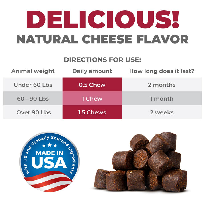 MAX Cranberry for Dog UTI Treatment - MAX Strength Cranberry Supplement for Dogs + D-Mannose. Bladder Control for Dogs. Urinary Tract Care &amp; Kidney Support Chews