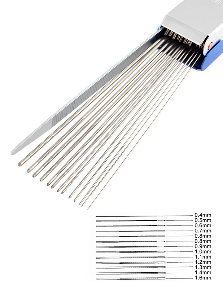 Guitar Nut Slotting File Saw Rods Slot Filing Set Needle File Set Luthier Replacement Tools Tip Cleaner Files.