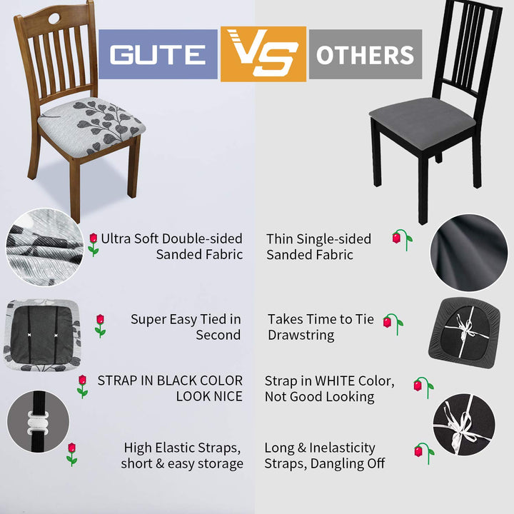 Gute Chair Seat Covers, Stretch Printed Chair Covers wi