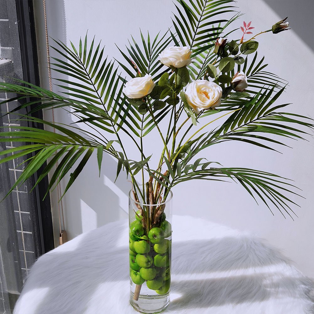 Supla 1 Pcs Artificial Tropical Palm Leaves Branches in