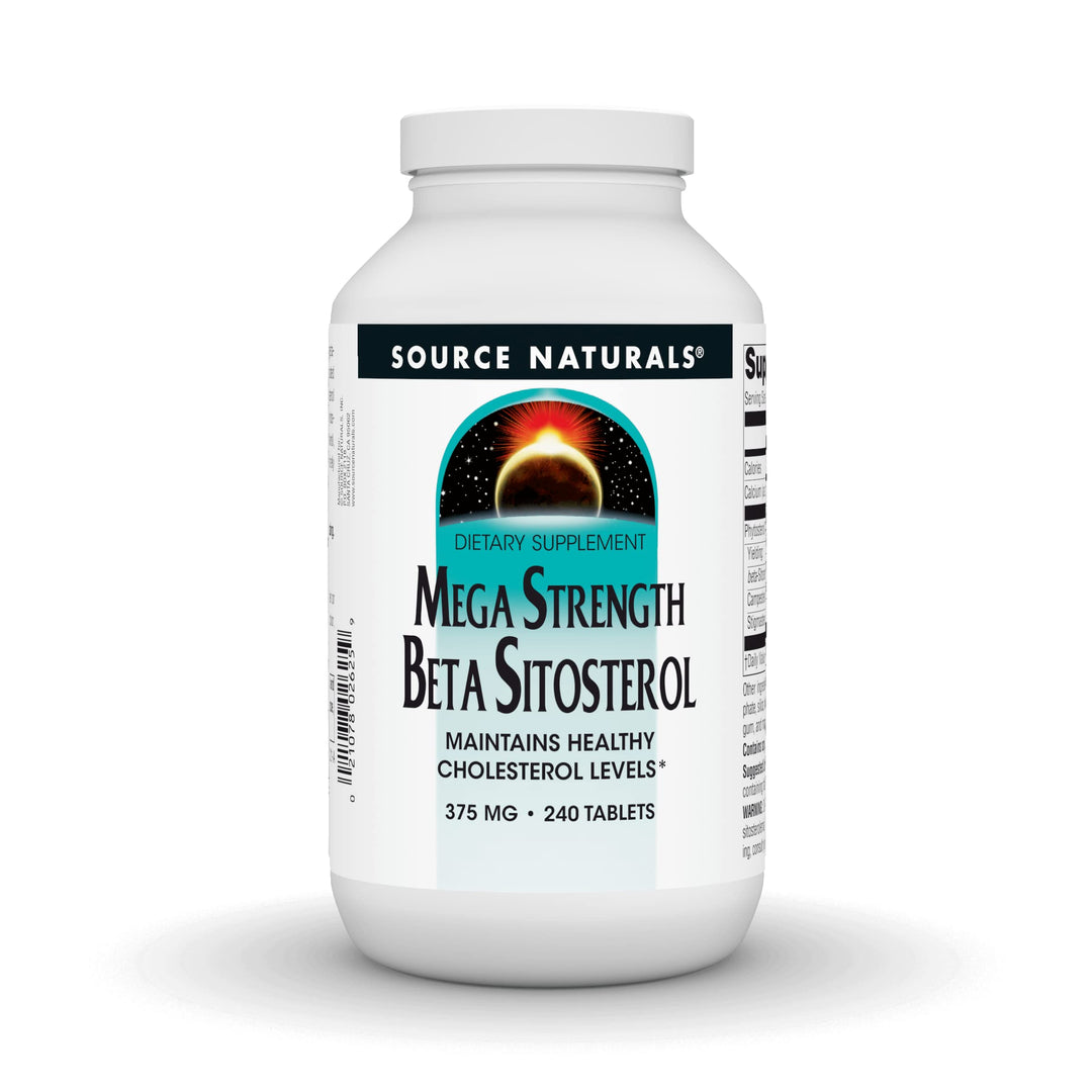 Mega Strength Beta Sitosterol, Plant Sourced, 375mg - 240 Tablets