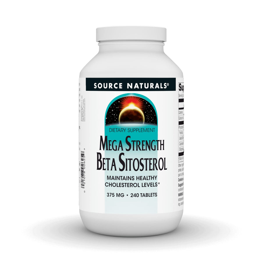 Mega Strength Beta Sitosterol, Plant Sourced, 375mg - 240 Tablets