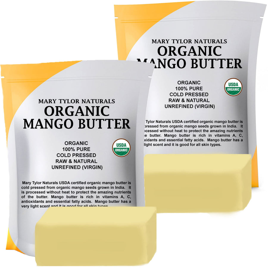 Organic Cocoa Butter 1 lb — USDA Certified Raw Unrefined, Non-Deodorized, Rich In Antioxidants — for DIY Recipes, Lip Balms, Lotions, Creams, Stretch Marks