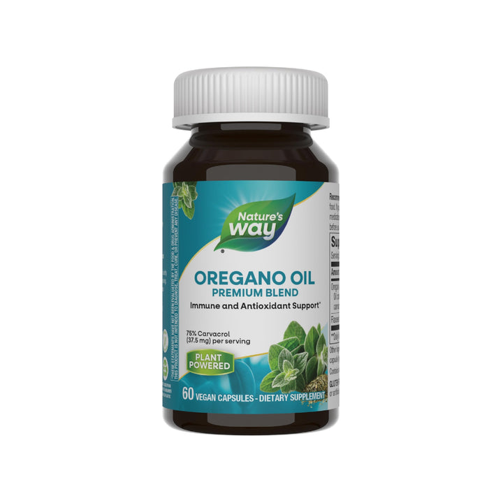 Nature’s Way Oregano Oil – Immune Support Supplement* - 75-85% Carvacrol – Gluten Free – 60 Vegan Capsules