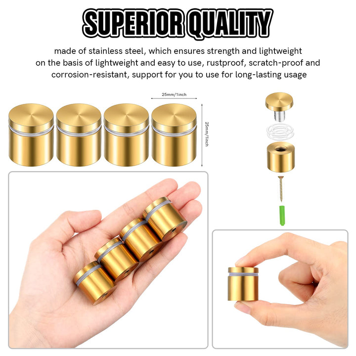 8 Sets Stainless Steel Standoff Screws Advertising Stan