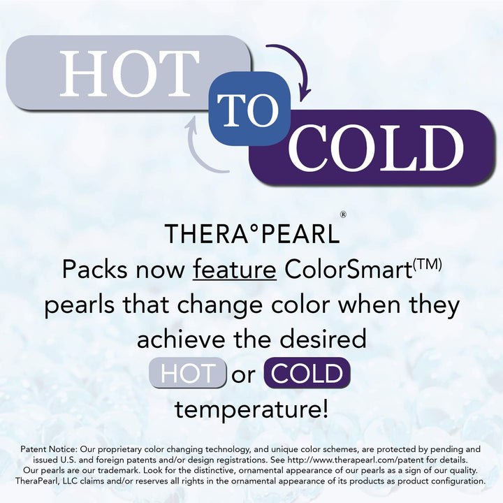 TheraPearl Color Changing Eye Mask, Eye-ssential Mask with Flexible Gel Beads for Hot Cold Therapy, Cold Eye Mask for Puffy and Swollen Eyes, Relaxation, Headaches, and Allergies