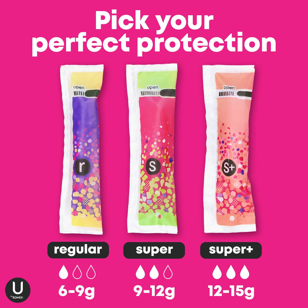 U by Kotex Click Compact Tampons, Super Plus Absorbency