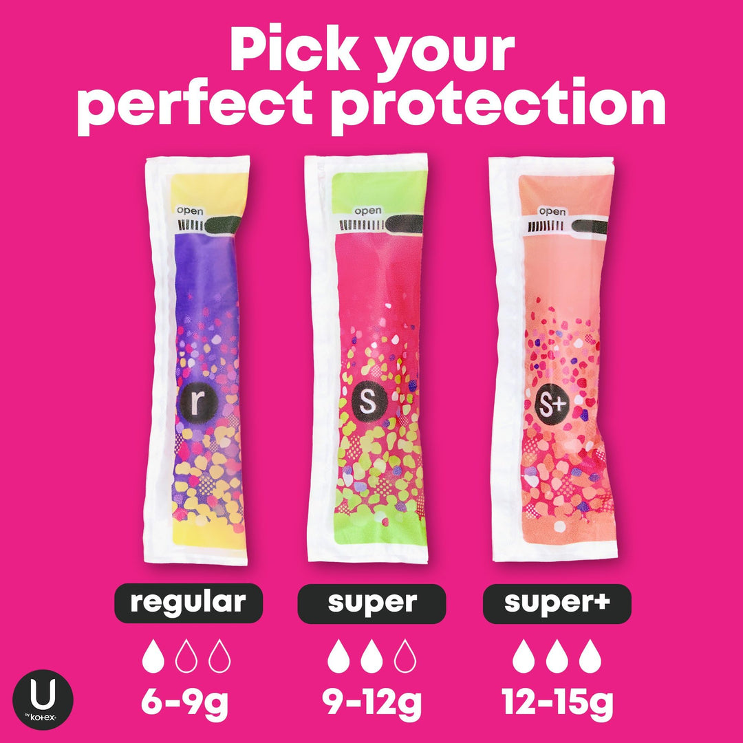 U by Kotex Click Compact Tampons, Super Plus Absorbency