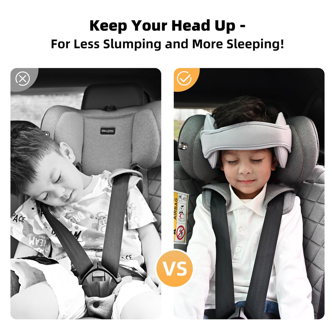 Car Head Support Toddle Car Neck Relief Baby Child Car Seat Adjustable Head and Neck Support Band - A.