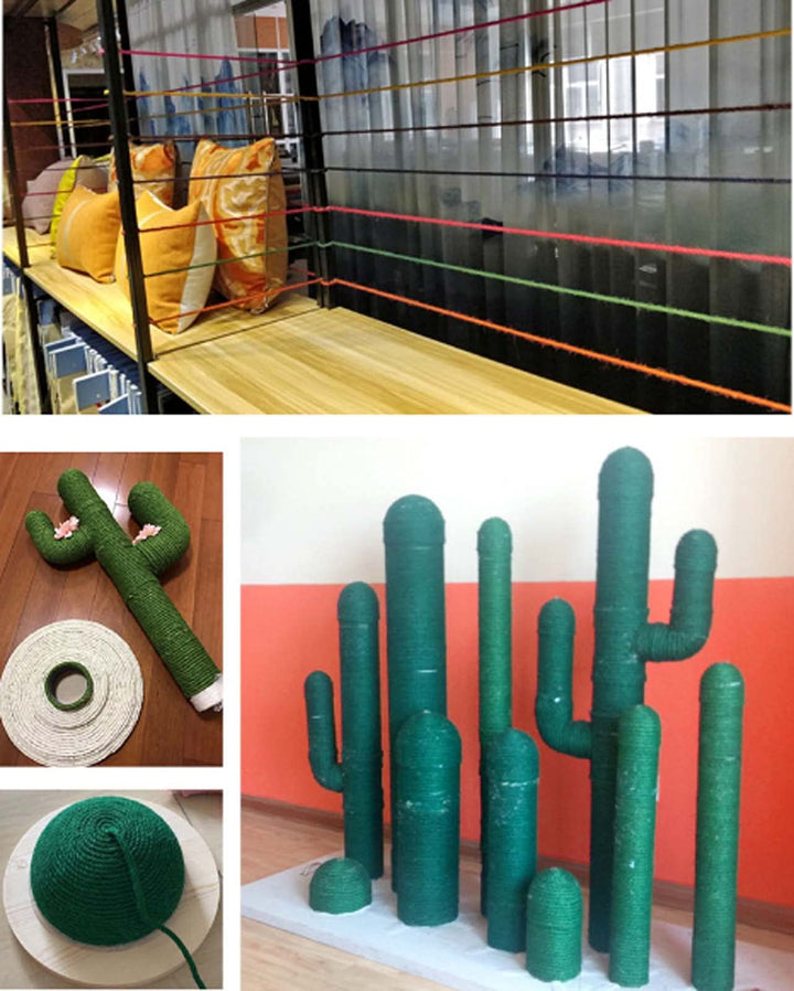 Natural Jute Rope, 1/4 Inch by 65 Feet Jute Twine Rope for Arts Crafts Christmas Decoration, Purple