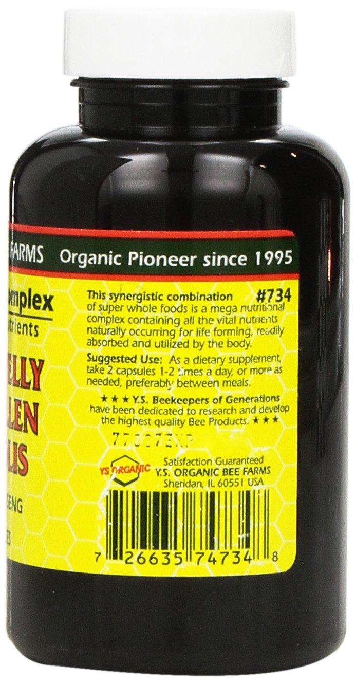 YS Organic Farms: Royal Jelly Bee Pollen Propolis w/Ginseng 90 ct