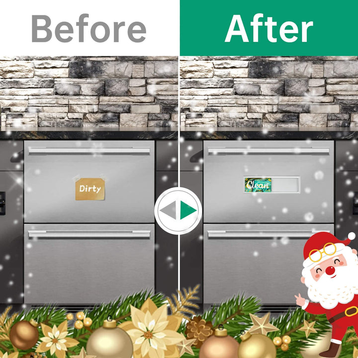 Dirty Clean Dishwasher Magnet - Clean-Dirty-Magnet for Dishwasher Magnet for Dishwasher Dish Bin That Says Clean Or Dirty Dish Washer Refrigerator for Kitchen Organization and Storage Necessities