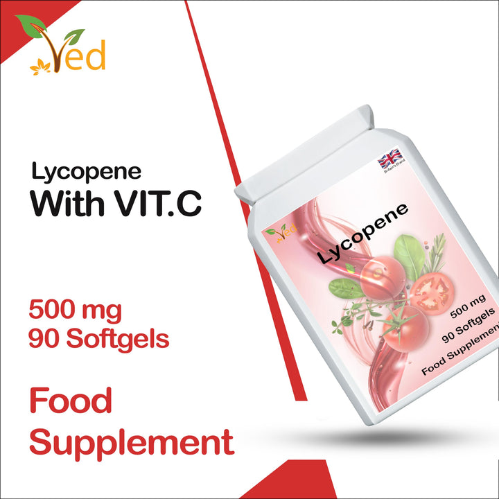 Lycopene 500 mg | 90 Softgel, 3 Month Supply.