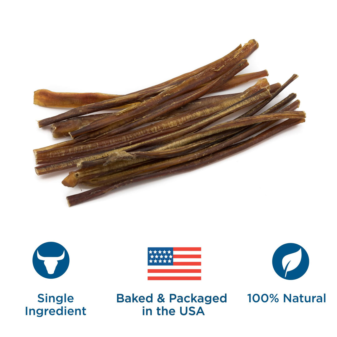 12 Inch All-Natural Bully Sticks for Dogs - 12” Easily Digestible, 100% Grass-Fed Beef, Grain and Rawhide Free | 12 Pack