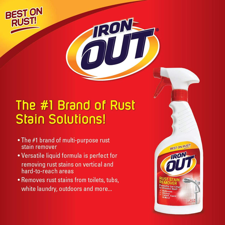 Iron OUT Spray Gel Rust Stain Remover, Remove and Preve
