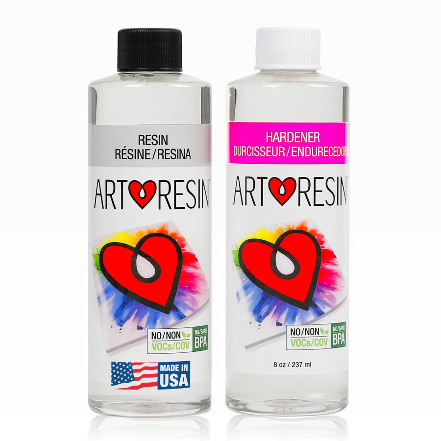 - Epoxy Resin - Clear - Non-Toxic - 16 oz (8 oz Resin + 8 oz Hardener) (474 ml)