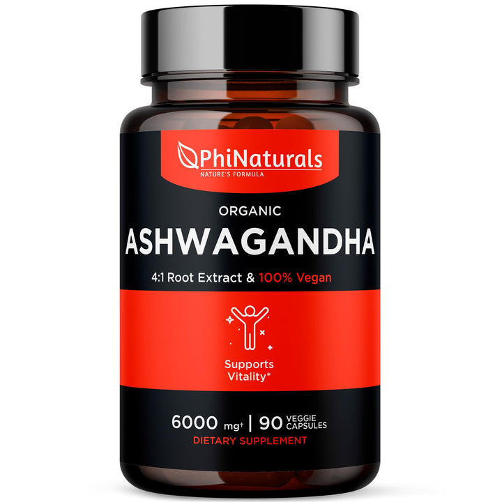 Ashwagandha Root Extract Capsules (Organic) Equivalent 