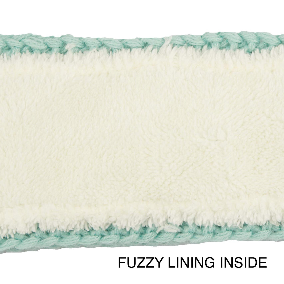 CC Winter Fuzzy Fleece Lined Thick Knitted Headband Headwrap Earwarmer Olive