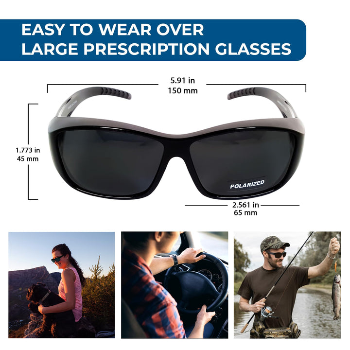 Fit Over Polarized Sunglasses Solar Shield Sunglasses To Wear Over Glasses
