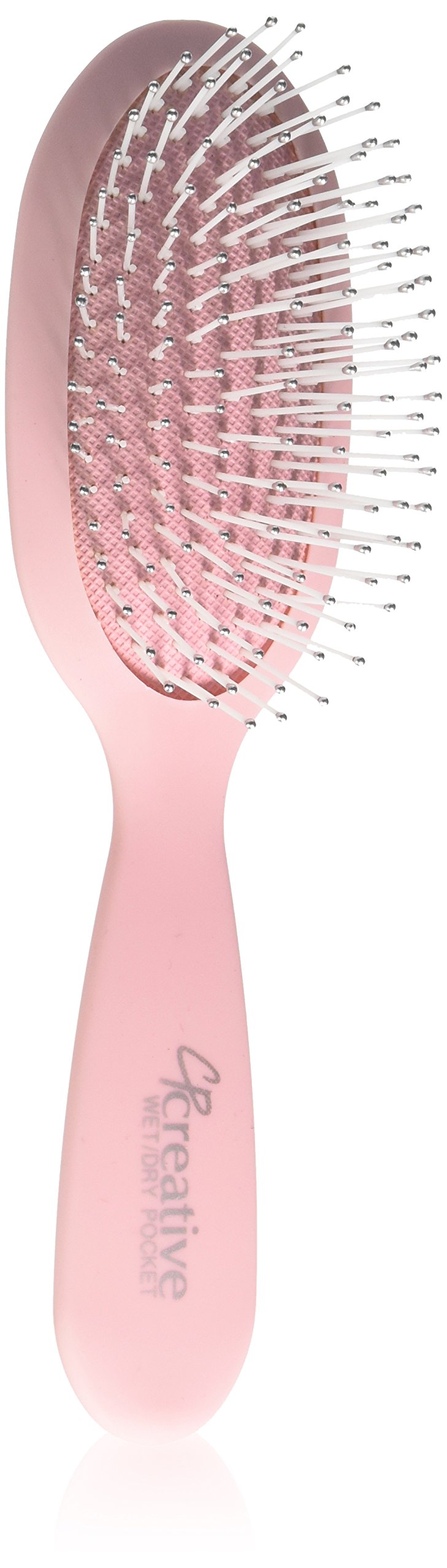 Hair Brushes Wet/Dry Pocket Hair Brush, Pink