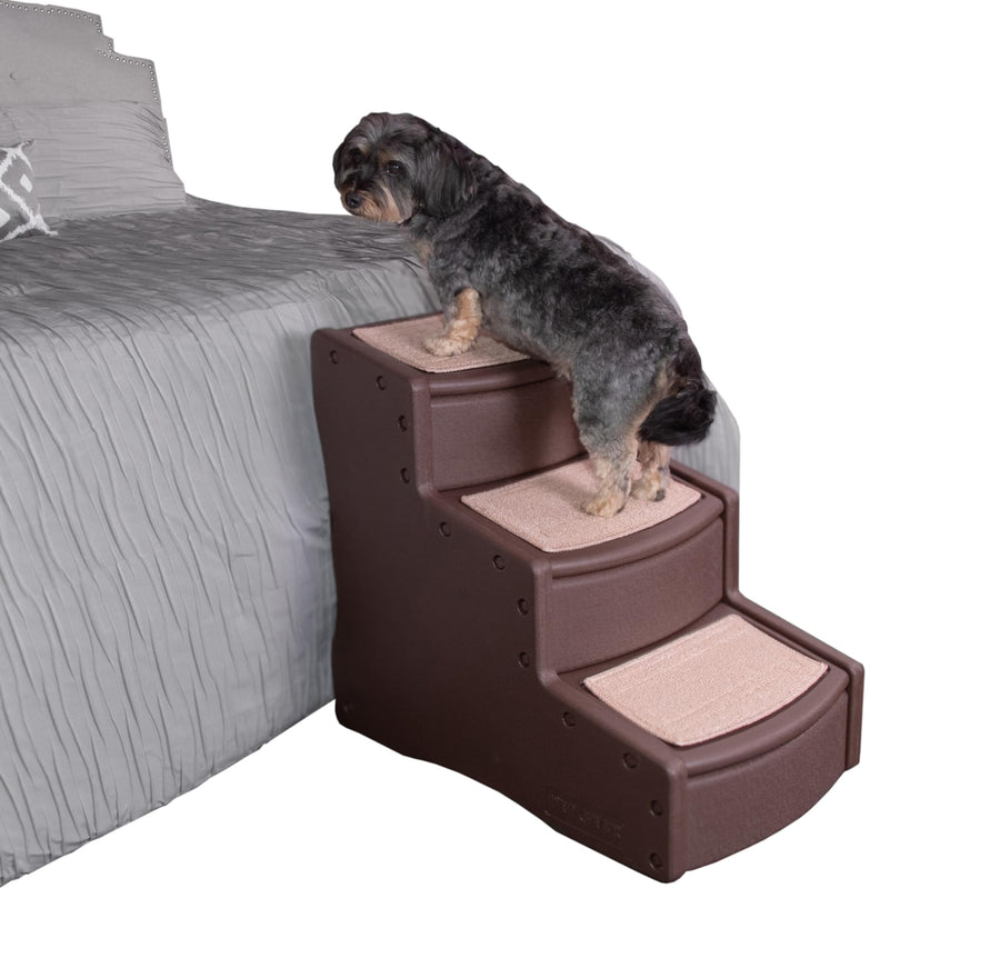 Easy Step III Pet Stairs, 3 Step for Cats/Dogs, Removable Washable Carpet Treads, for Pets Up to 150lbs, No Tools Required, Available in 6 colors
