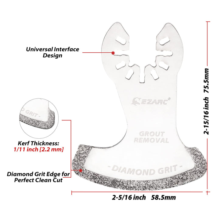 EZARC Oscillating Multi Tool Swing Diamond Blades, Diam