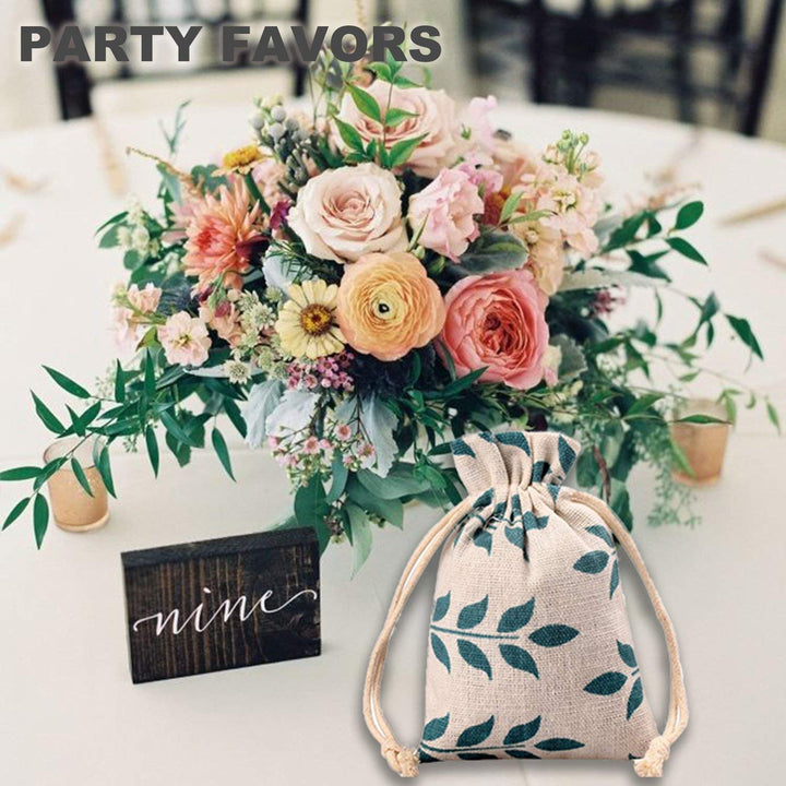 Meta-U Burlap Bags with Drawstring- Storage Bag- Sachet