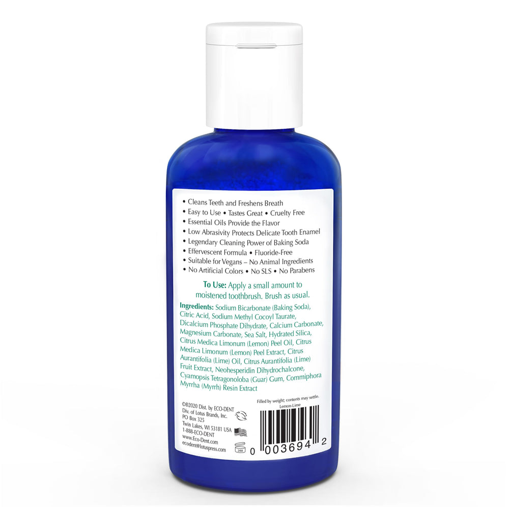 Eco-Dent Daily Care Baking Soda Toothpowder, Lemon-Lime