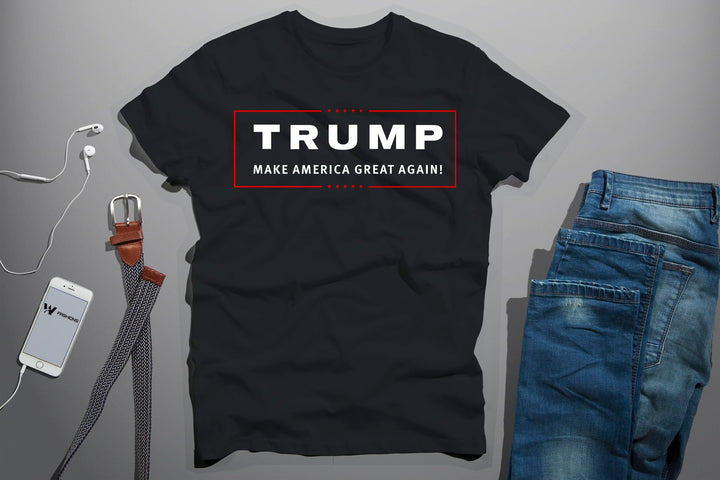 Trump 2024 Make America Great Again T-Shirt Republican Take America Back MAGA Election Tee (Black, Large)
