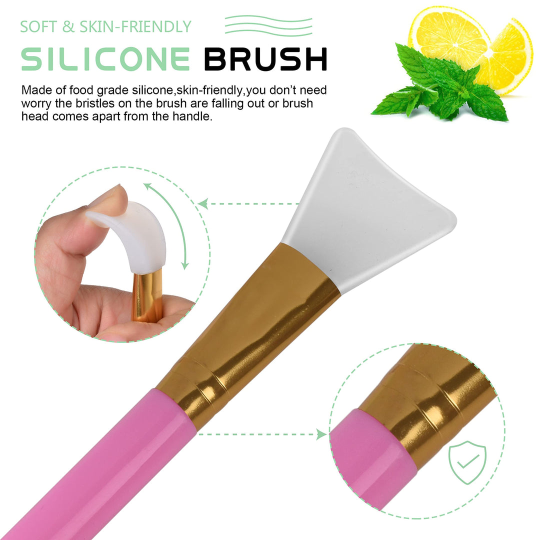 11 Pcs Face Mask Mixing Bowl Set, Premium DIY Facemask Mixing Tool Kit with Facial Mask Bowl Stick Spatula Silicone Brush Spray Bottle Puff Soaking Bottle Gauges