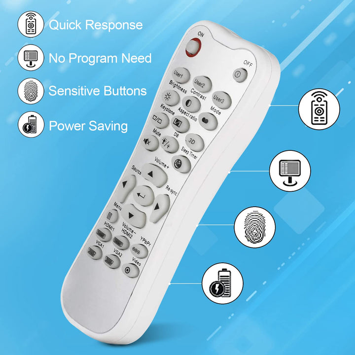 New Replacement Remote Control compatible with Optoma P