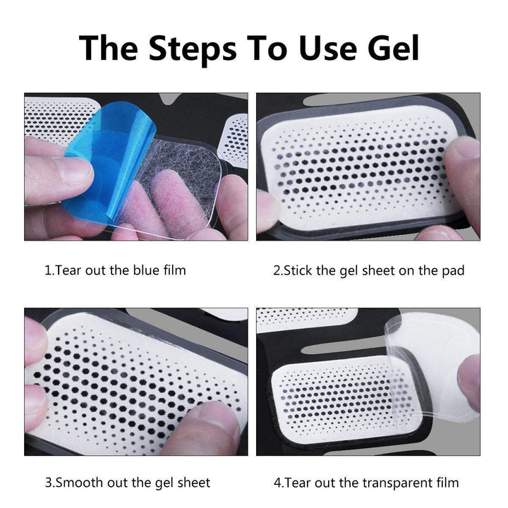 50 Pcs/25 Packs Pads Abs Trainer Replacement Gel Sheet for Abdominal Muscle Trainer, Accessory for Ab Workout Toning Belt.