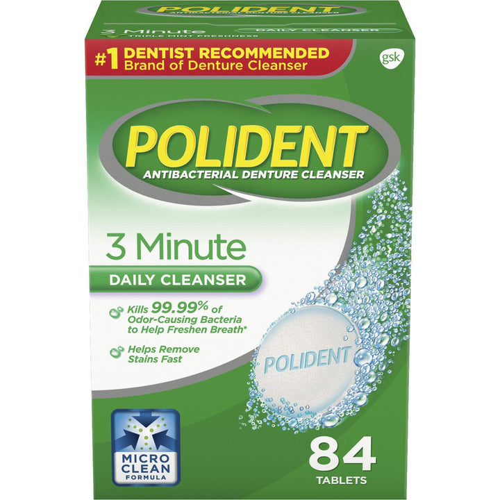 Polident 3 Minute Triple Mint Freshness Antibacterial D