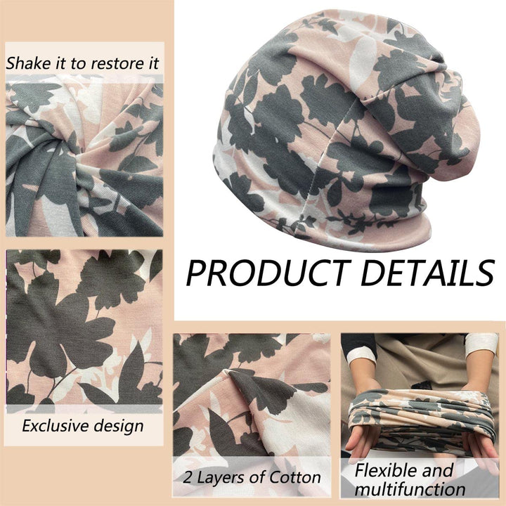 Womens Slouchy Beanie Cotton Chemo Caps Cancer Headwear Hats Turban