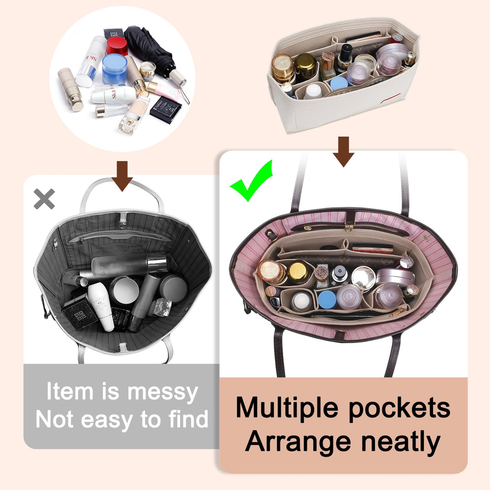 Doxo Purse Organizer Insert for Handbags & Base Sha