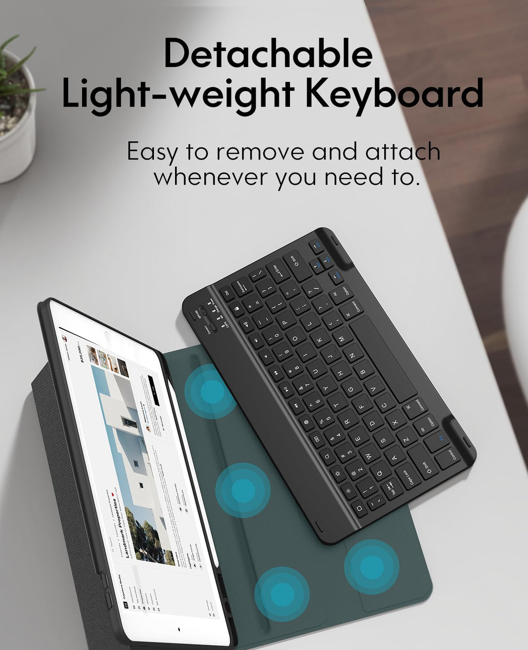 CHESONA Keyboard Case for iPad 9th Generation 2021 10.2