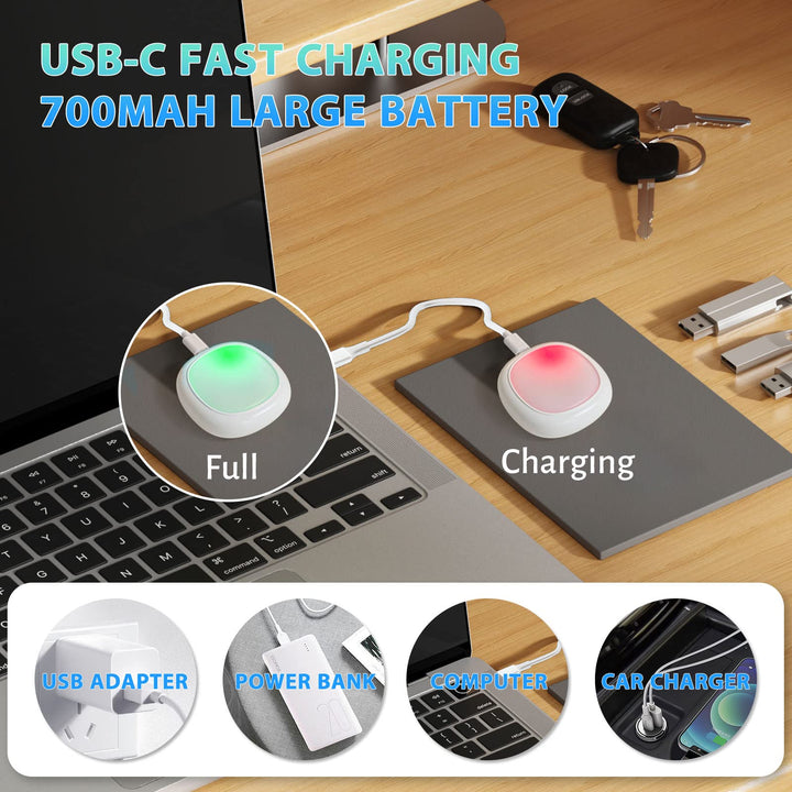 UYICOO Under-Cabinet-Lights Rechargeable Puck-Light LED Closet-Lights with Changeable 16 Colors USB Charging Battery Lights with Timing,Dimmable Under Counter Lights for Kitchen Bedroom