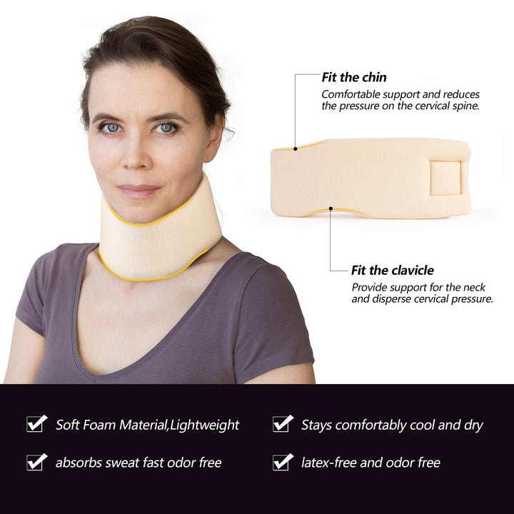 Soft Foam Neck Brace Universal Cervical Collar, Adjusta
