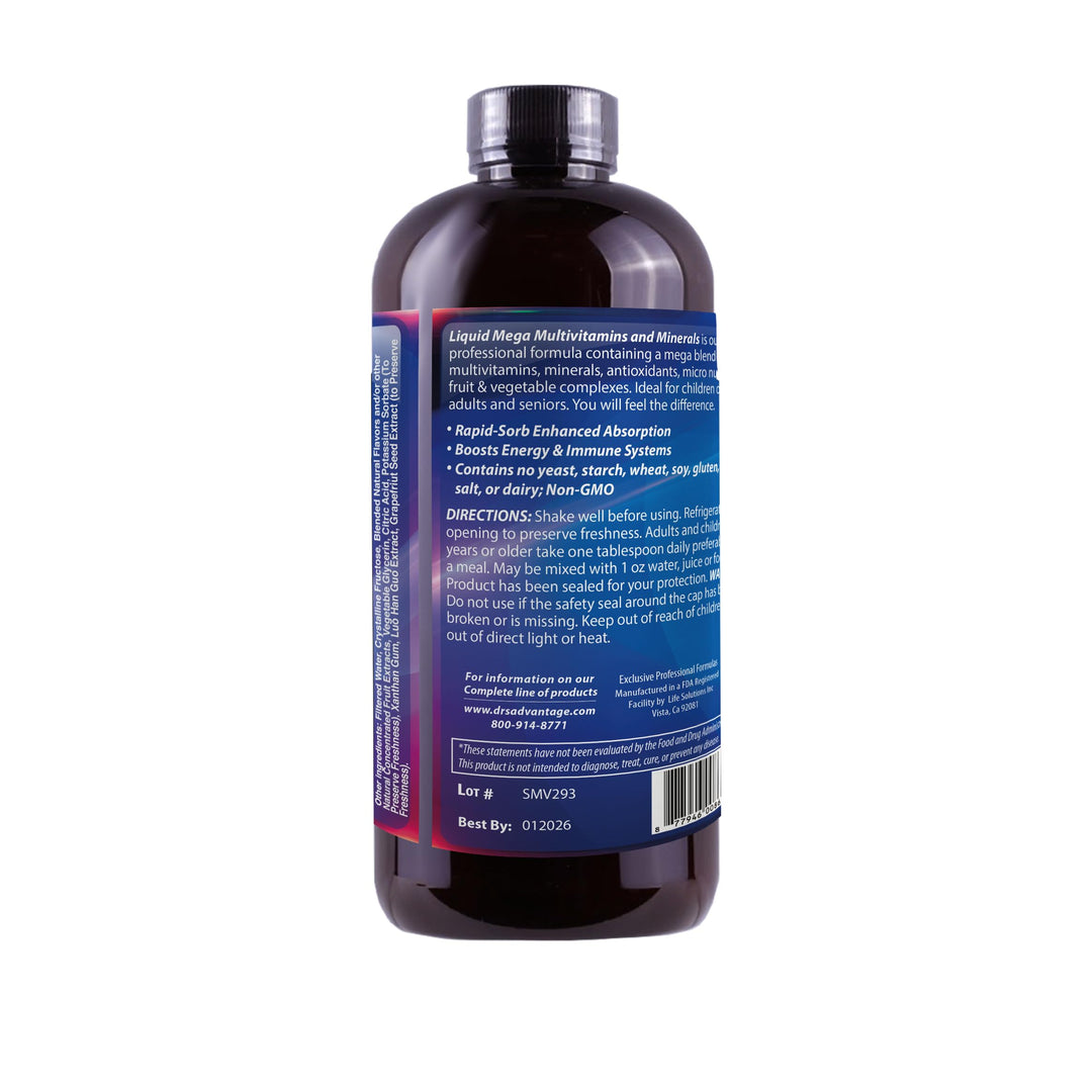 - Liquid Mega MultiVitamins &amp; Minerals 16oz. [Health and Beauty]