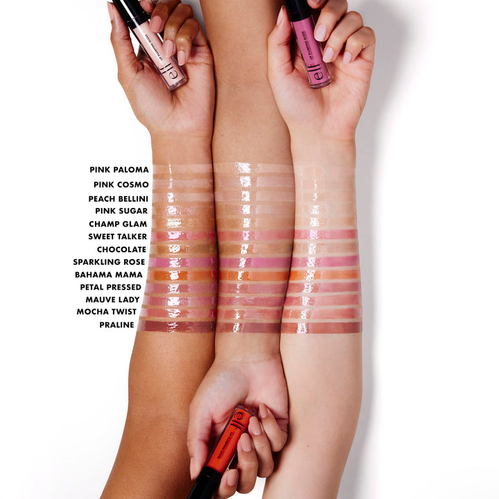 Cosmetics Lip Plumping Gloss, Shimmering Gloss Hydrates and Plumps Lips, Sparkling Rosé