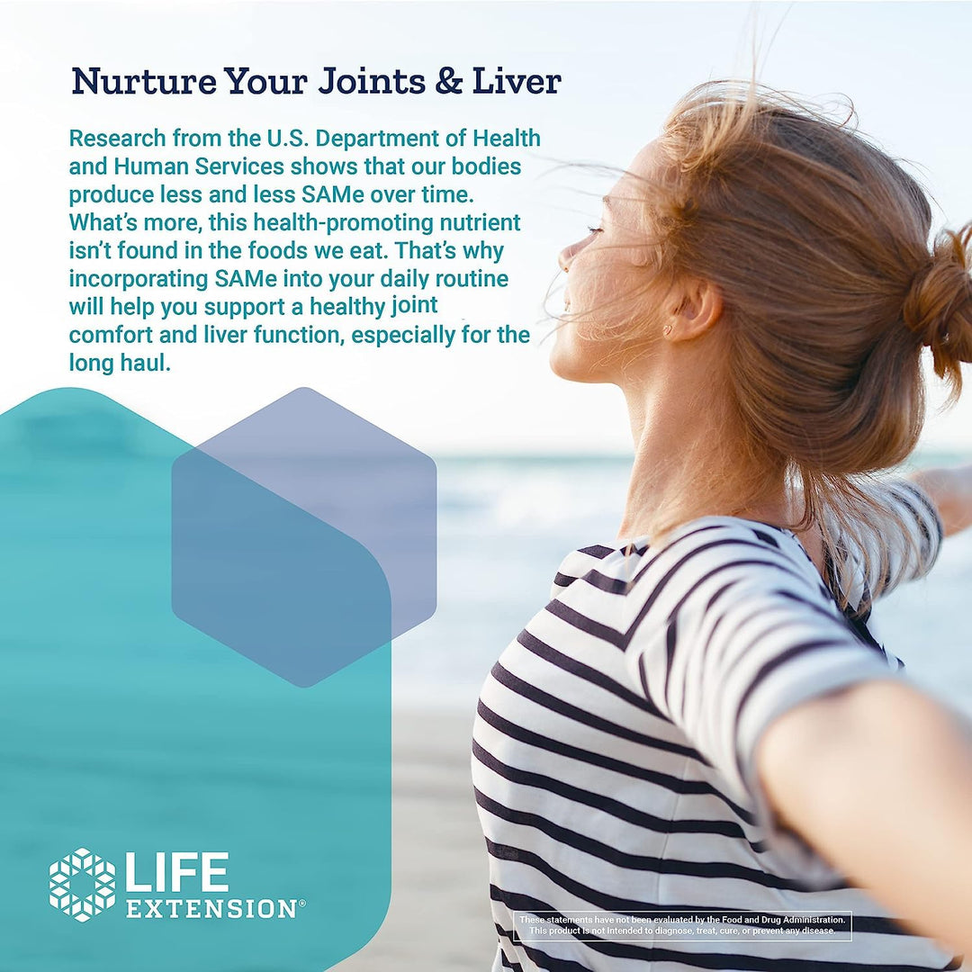 Same 400mg (S-Adenosyl-Methionine) - Supplement for Joint &amp; Liver Support - Non-GMO, Gluten-Free, Tablet, 60 Count