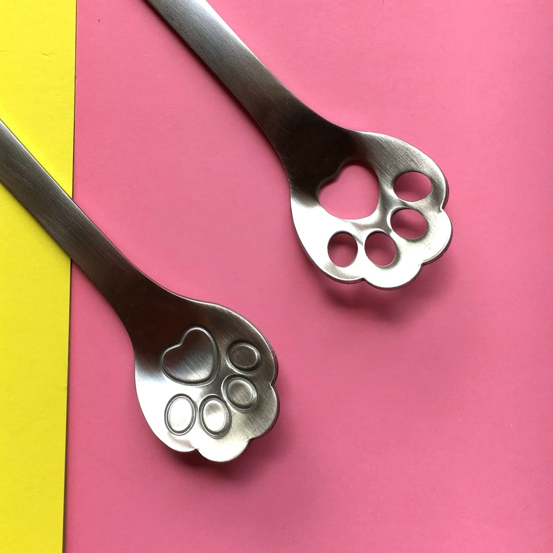 8-Pack Cat Paw Spoon Stainless Steel Teaspoons, Sugar, Coffee, Cake, Dessert, Ice Cream Spoon Stirring Spoon, 5.9 inch