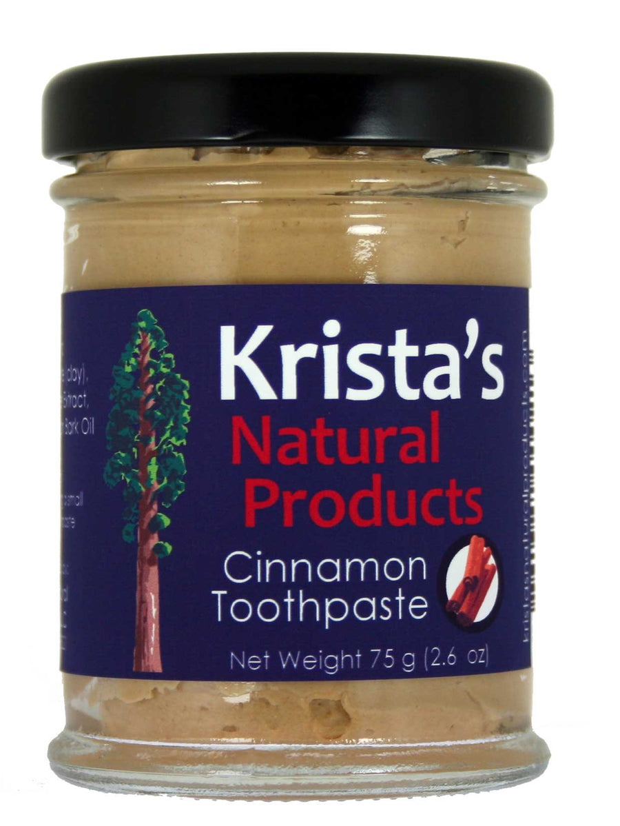 Organic Cinnamon Toothpaste made by Krista's Natura