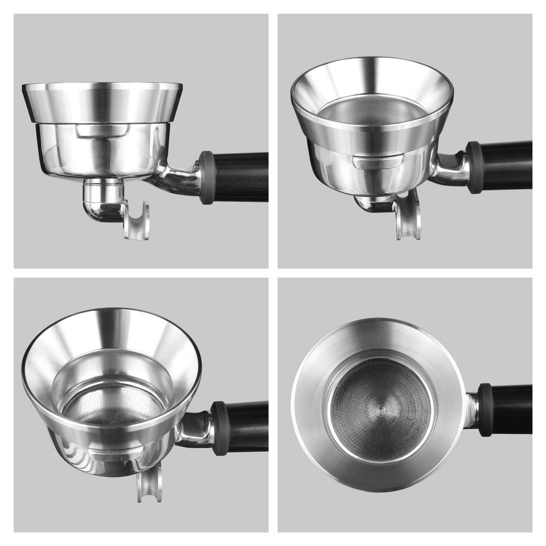 58mm Espresso Dosing Funnel, Stainless Steel Coffee Dosing Ring Compatible with 58mm Portafilter (58mm)
